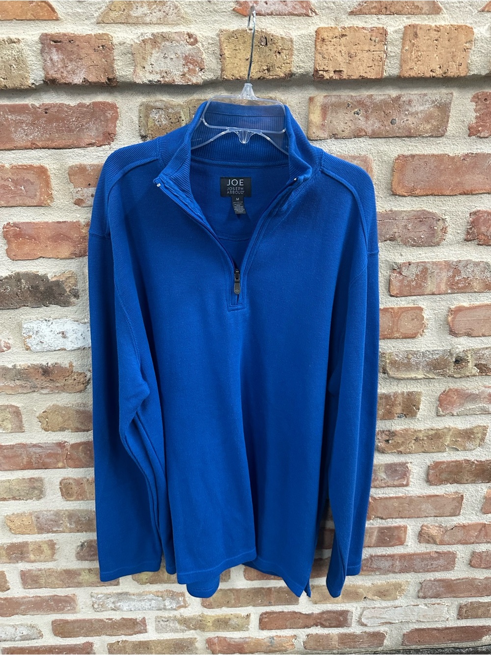 Joe Abboud Men’s Royal Blue Quarter-Zip Sweater